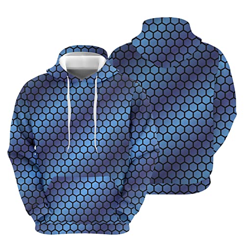 Sweat à capuche bleu XL pour vos week-ends décontractés cocooning - 3