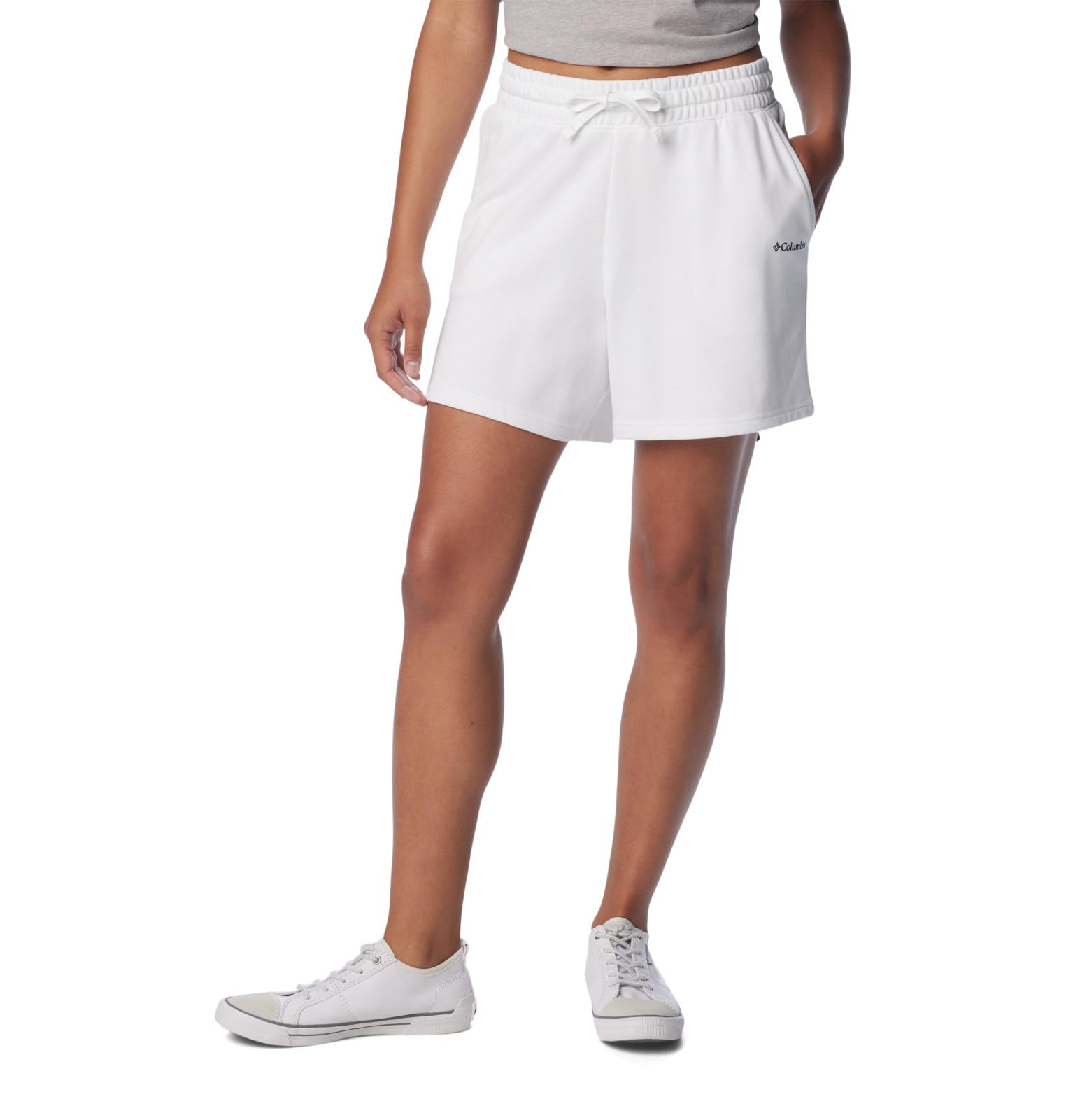 Columbia Women's Trek French Terry Short, White, X-Small/5" Inseam