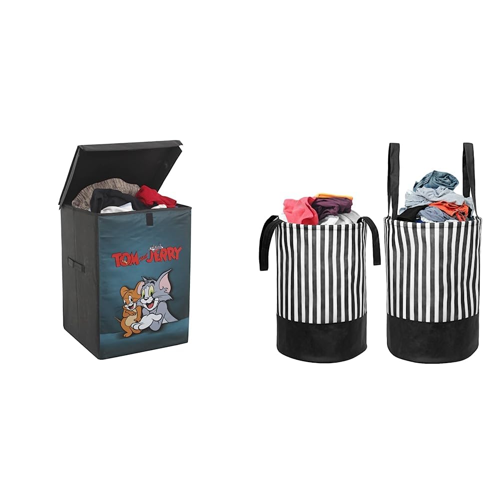 See full amazon price history chart for PrettyKrafts Fabric Tom & Jerry Folding Laundry Basket For Clothes With Lid & Handle (75 Litre, Green) Laundry Bag/Basket For Dirty Clothes (Pack Of 2, Black) PrettyKrafts Fabric Tom & Jerry Folding Laundry Basket For Clothes With Lid & Handle (75 Litre, Green) Laundry Bag/Basket For Dirty Clothes (Pack Of 2, Black) (B0C99SPW2H) Amazon Price History, Amazon Price Tracker