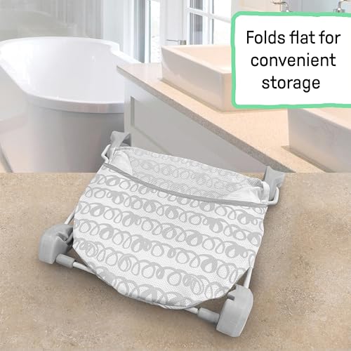 Ingenuity Foldaway 2-Position Baby Bath Seat, Adjustable Support for Sink or Bathtub, Ages 0-6 Months up to 20 Pounds, Machine-Washable Sling by Ingenuity - Image 6