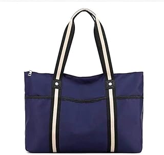 OPXTO Nylon Shoulder Bag Handbag For Women Waterproof Zipper Tote Bag Multi Pocket Travel Tote Bag Beach Messenger Bag