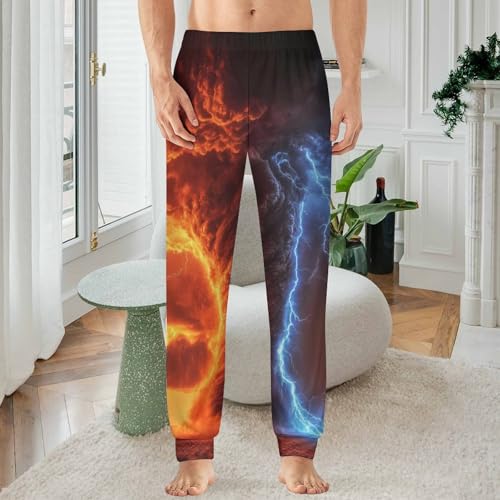Tornado Thunderstorms Comfortable Mens Pajama Pants Soft Breathable Long Bottoms Sleep Pants2