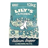 Lily’s Kitchen Made with Natural Ingredients Adult Dry Dog Food Salmon Supper Balanced Nutrition 12kg Bag - Image 1