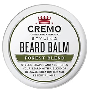 Cremo Styling Beard Balm, Forest Blend, Nourishes, Shapes And Moisturizes All Lengths Of Facial Hair, 2 Ounce (Packaging May Vary)