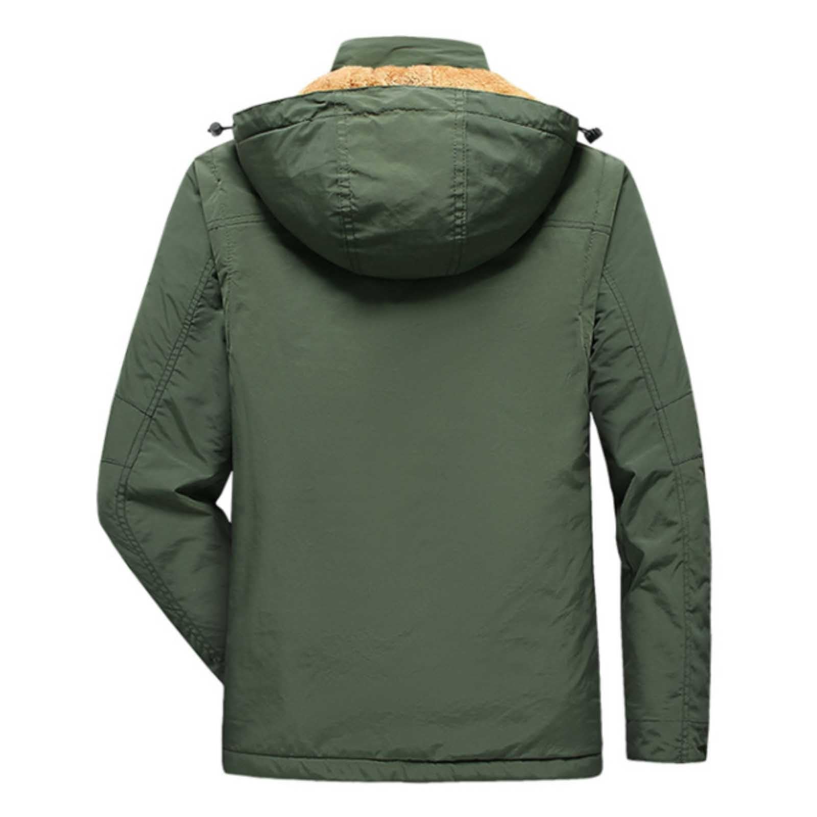 Cappotto invernale da uomo in pile, piumino da uomo con cappuccio, giacca invernale imbottita calda al vento e all'acqua, giacca invernale lunga da uomo, leggera, spessa, invernale, calda,