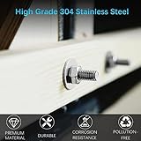 M8 X 24mm Flat Penny Washers - 304 Stainless Steel Large OD Flat Repair Washer - 30pcs Plain Round Chrome for Screws & Bolts - Image 5