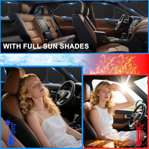 Image of KMF Windshield Sun Shade Replacement for Ford Bronco Sport Accessories 2021-2024 2025, Side Window Sun Shade Cover Sun Visor Shield Cover,Sunshade for Camping /Baby UV Block and Privacy Protect