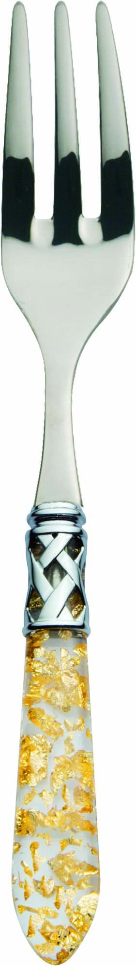 Casa Bugatti ALC1G-N4217 Aladdin Gold - Juego de 6 tenedores (mango de plata)