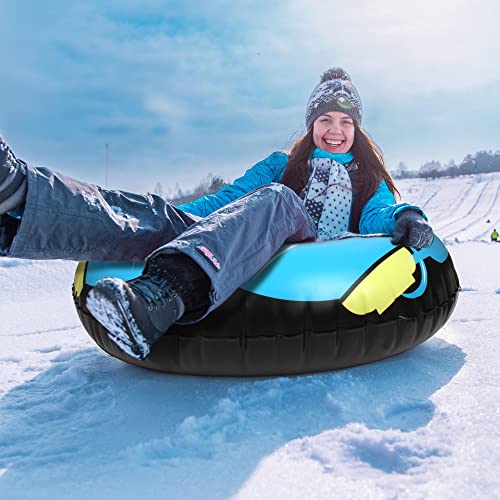 Sunyplay Snow Tube For Winter Fun, Inflatable 47 Inch Heavy Duty Snow Sleds For Youngsters And Adults #TOP4