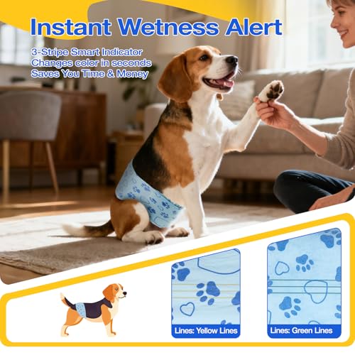 Image of Dog Diapers Male Disposable, Belly Bands for Male Dogs, M 26pcs