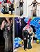 Women 1920s Formal Dress Tassels Sleeve Sequins Gatsby Maxi Evening Gown (S, Black&Gold)