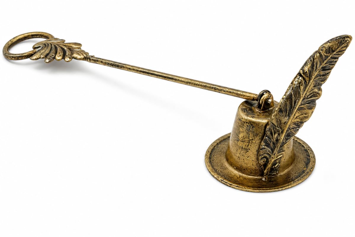 Kerzenlöscher, einzigartiger Kerzenlöscher, Retro-Stil, dekorativer Kerzenlöscher, Metall, Kerzenlöscher (Gold)