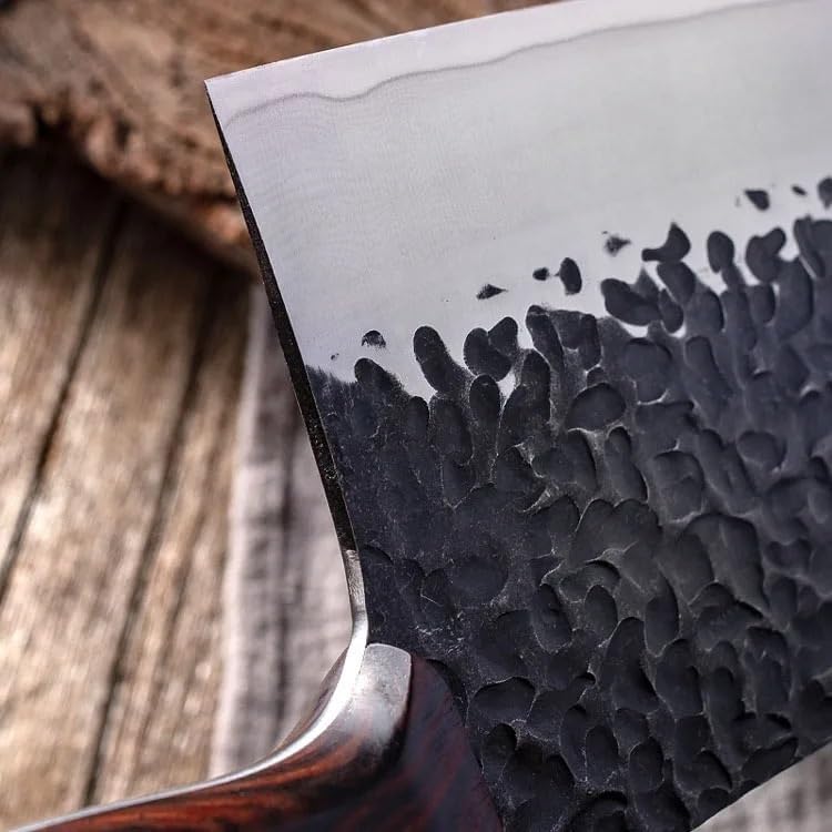 Meat Cleaver,Cleaver Knife 7.5 Inch Professional Chef Knife VG10 Damascus Steel Cook Tools Sharp Japanese Core Blade Japan Vegetable Meat Cutting Kitchen Knives, LAMAJIGA5844