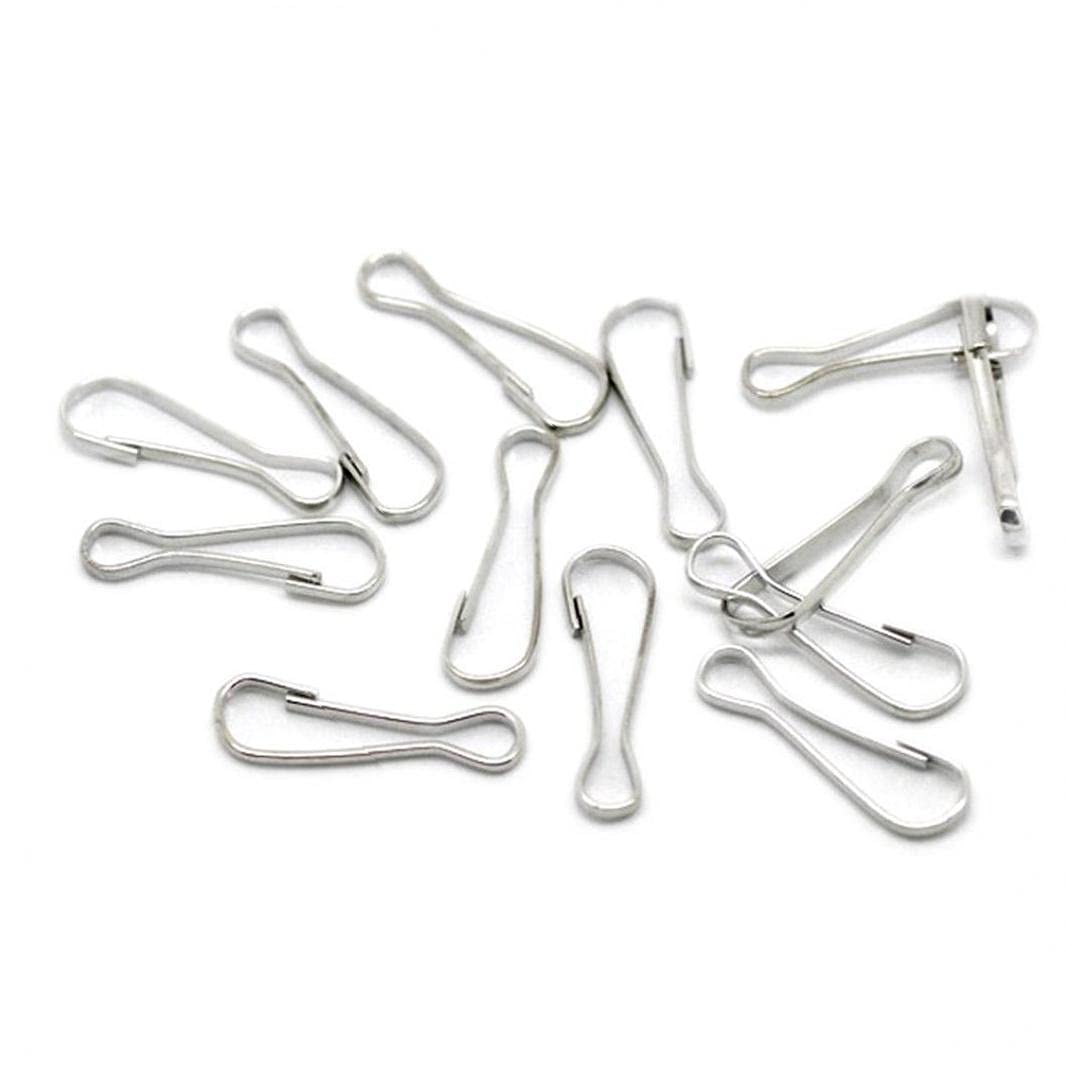 Onsinic 20Pc Flag Pole Clip Rat Hammock Clips Metal Hooks Lanyard Cage Accessories