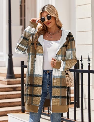 Zeagoo Hoodies For Women Oversized Sweatshirts Casual Zip Up Fleece Jacket - image 5
