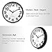 DreamSky 13 Inches Large Wall Clock, Non-Ticking Silent Quartz Decorative Clocks, Battery Operated, Round Retro Indoor Kitchen Bedroom Living Room Wall Clocks, Big 3D Number Display