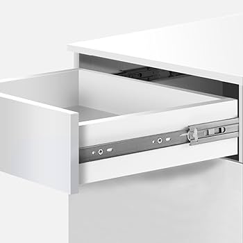 2Pcs Mini Short Drawer Slides, 5in Full Extension Undermount