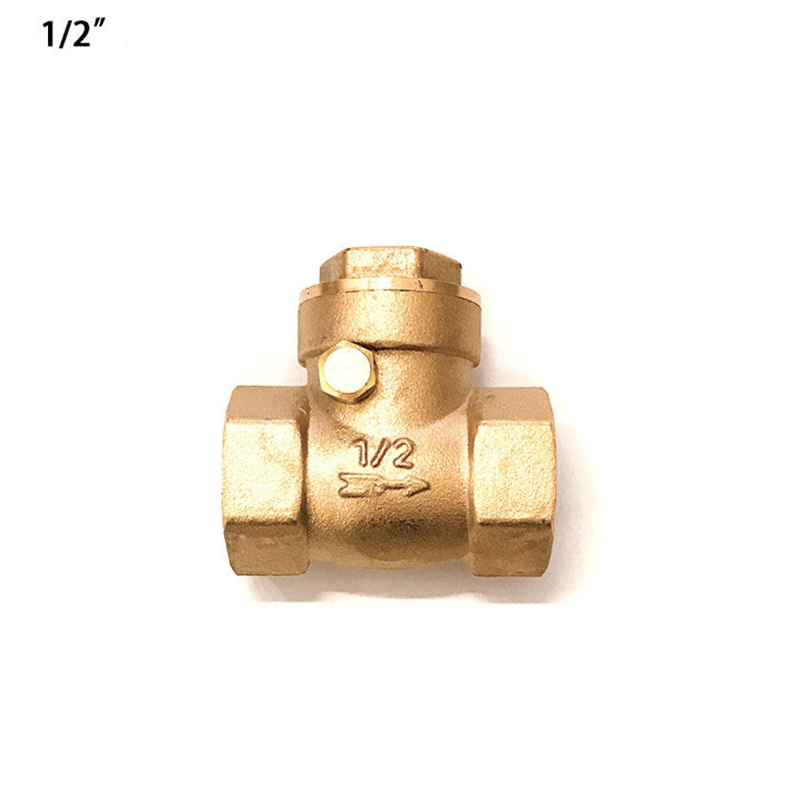 Clapet anti-retour horizontal en laiton, filetage femelle, 1/2, 3/4, 1/2 pouce, 1 pièce(3/4")
