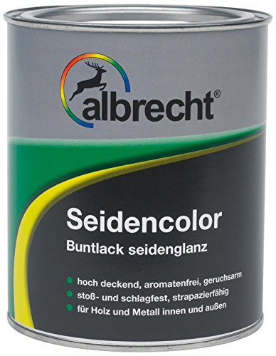 Albrecht Seidencolor Buntlack seidenglanz RAL 7001 375 ml, grau, 3400505850700100375