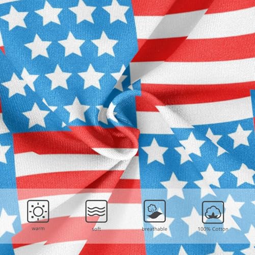 Wusikd American Flag Boys' Underwear Cotton Patriotic Boys Briefs Soft Toddler Underwear 3T3