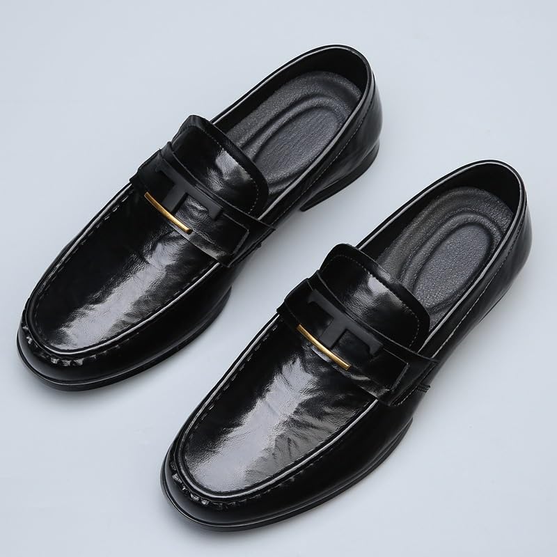 Men's Lightweight Oxford Dress Shoes Casual Business Wedding Office Slip-On Comfortable Casual Wedding Work3