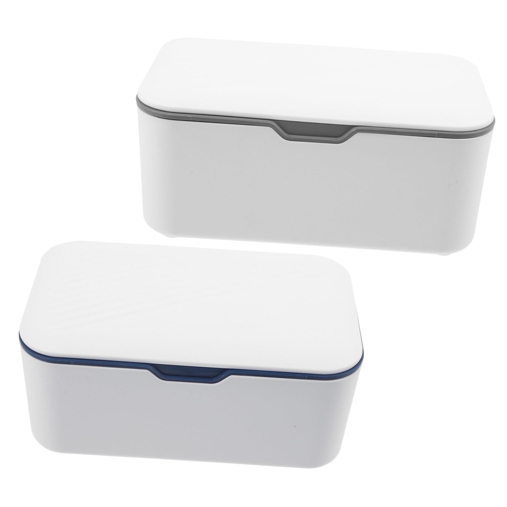 Dispensador de Toallitas Húmedas para Bebés Portátil, Azul, 2 Piezas