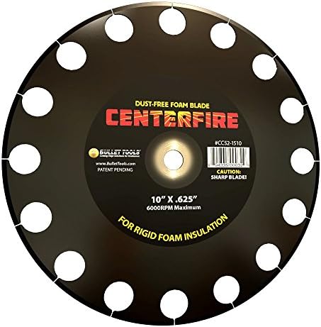 Bullet Tools 10 in. Centerfire Dust Free Foam Blade for Cutting EPS, XPS & Poly-ISO Insulation
