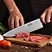 HOSHANHO 5 Pieces Kitchen Knife Sets, Ultra Sharp Professional Damascus Super Steel Chef Knives Sets with Ergonomic Olive Wood Handle, Including Chef, Bread, Santoku, Utility & Paring Knives