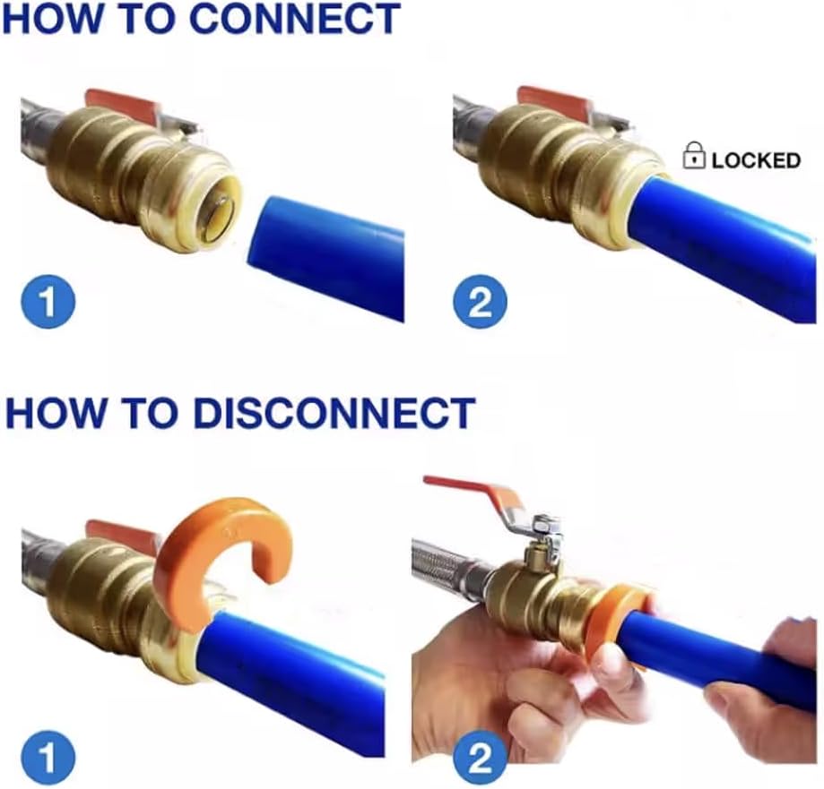 XFITTING Push Fit 1 Inch x 3/4 Inch Push Fit Coupling, Push Fit Reducing Coupling, 27-4-8=1XX, 1 Piece