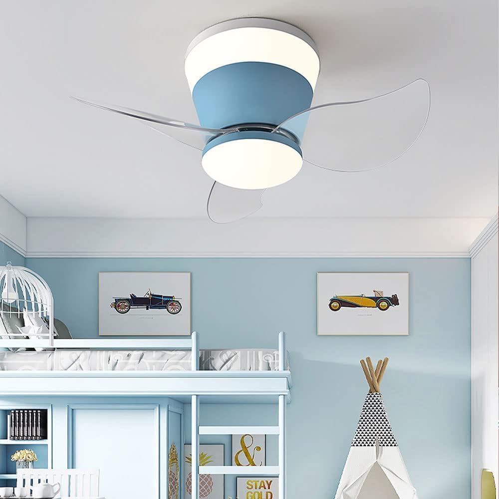 Modern Flush Mount Ceiling Fan with Lights 23 Inch Ceiling Fans with Lights and Remote LED Mute Low Profile Ceiling Fan with Light Outdoor Ceiling Fans Indoor Lighting for Patios with Light