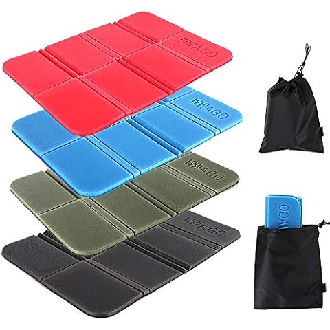Elinala Folding Seat Mat, Waterproof Sitting Mat, 4 PCS Moisture-Proof Folding XPE Foam Waterproof Mat for Outdoor Camping, Tourism and Park Picnics Cover
