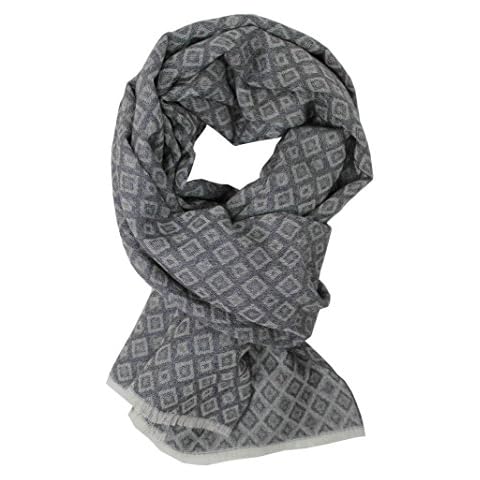 Rotfuchs Gray Wool Jacquard Scarf Cover