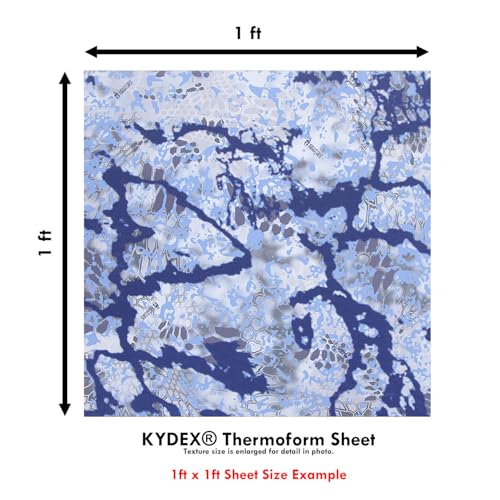 Image of KYDEX Thermoform Sheet - (P1 Texture) - (Infused Print) - (12in x 12in) - (Kryptek Obskura - Signa) - (1 Sheet) - (for Holster Making & Hobby) - (USA Made)