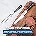 Viking 2-Piece Carving Knife and Fork Set, 8 Inch German Stainless Steel Knife and Fork with Ergonomic Handles for Turkey, Roasts and Chicken, Black