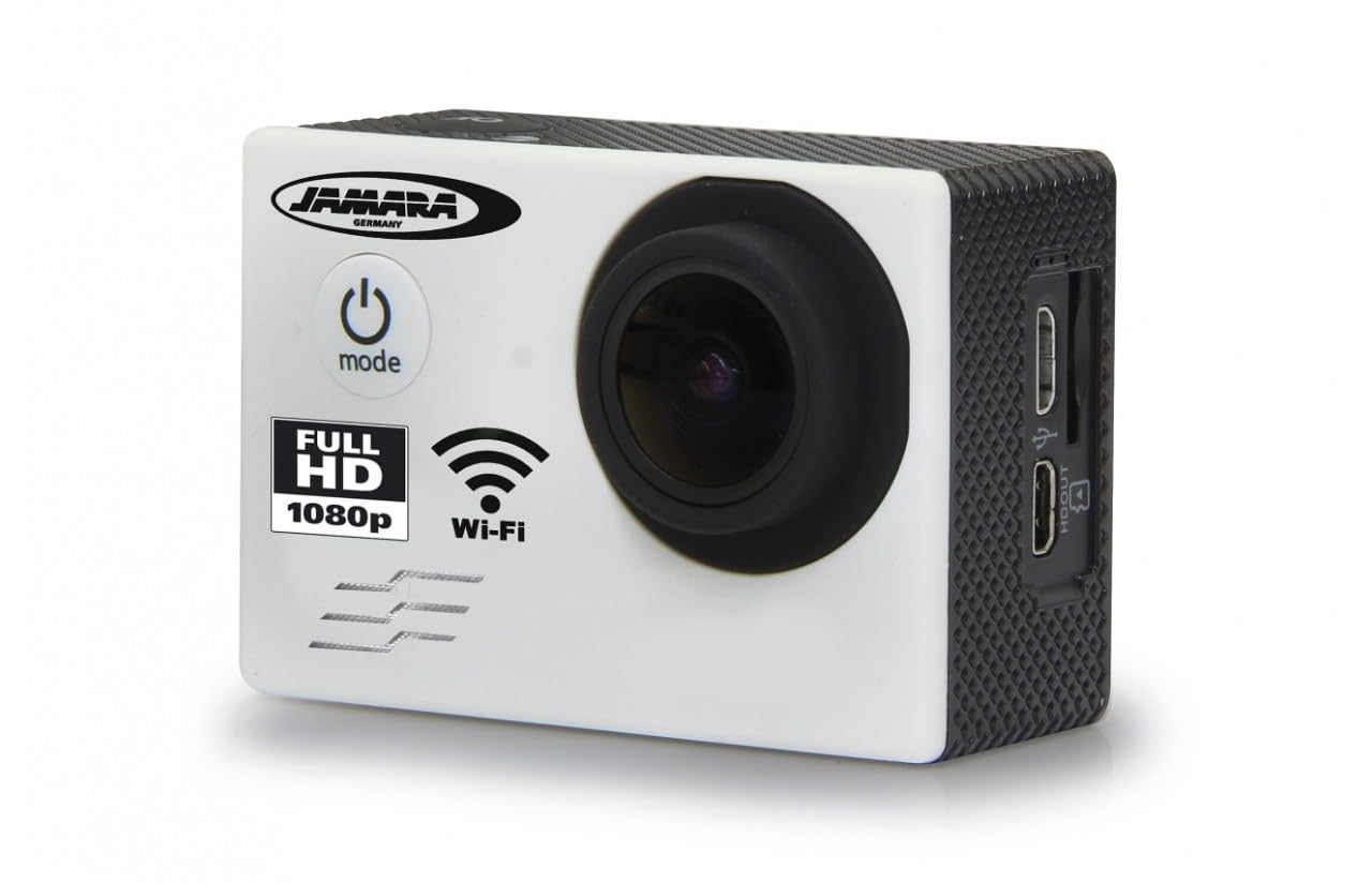 Jamara 177891 Telecamera Full HD, Bianco