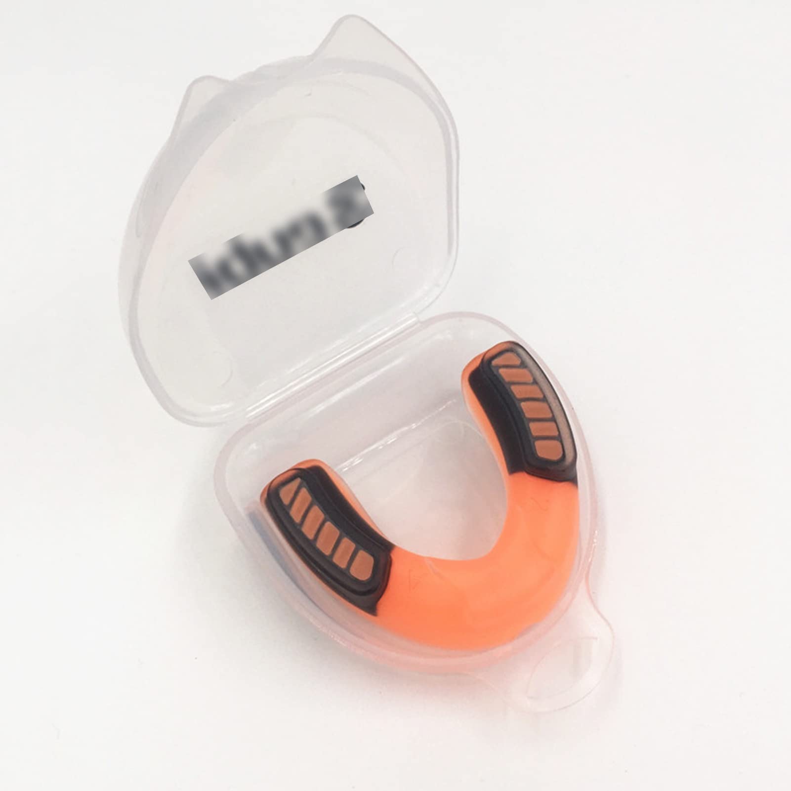 Protège-dents pour mma et boxe jeunesse double embout de protection dentaire orange noir