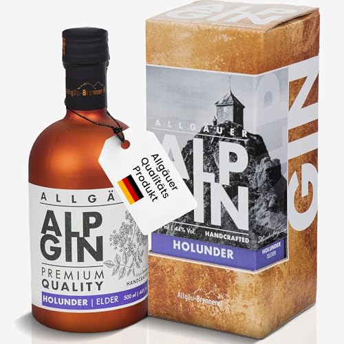 AlpGin 'Holunder' - Gin aus dem Allgäu 44% Vol. 500 ml