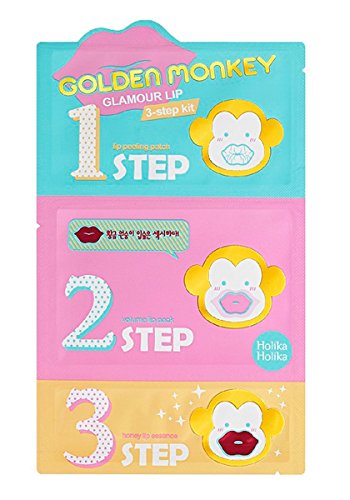 Holika Holika Golden Monkey Glamour Lip 3-Step Kit (3 Pack)