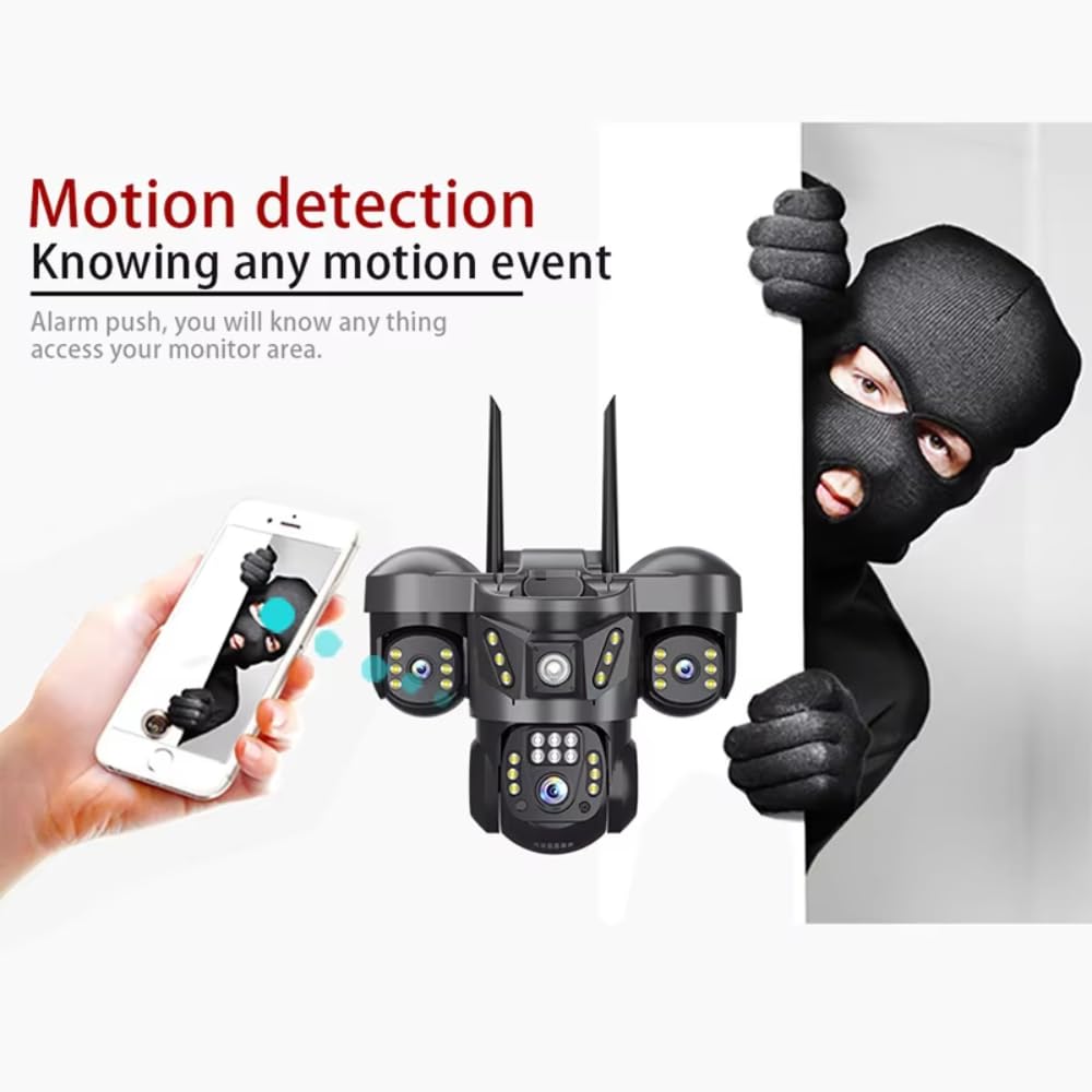 Maizic 4G Security Camera - 3 Lens, HD Outdoor CCTV -5