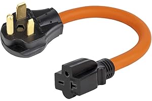 1.5FT Nema 6-50P to 6-15R/6-20R Welder Power Adapter Cord