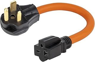 1.5FT Nema 6-50P to 6-15R/6-20R Welder Power Adapter Cord, 6-50P 50-Amp to 6-20R 20A T-Blade Adapter,6-50P to 6-20R