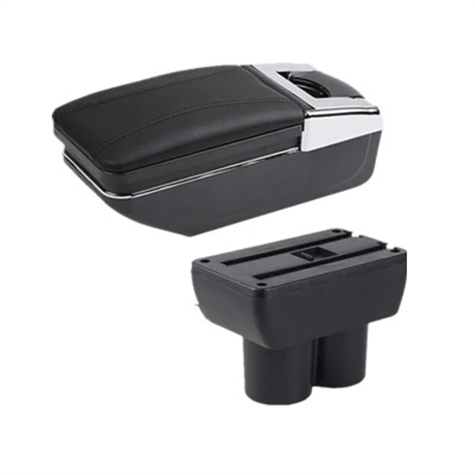 NMJLQW Storage Rack Car Interior Dedicated Armrest Box 1999-2018 Retrofit Parts Center Storage Box For Jimny JB23 JB43(A black line)