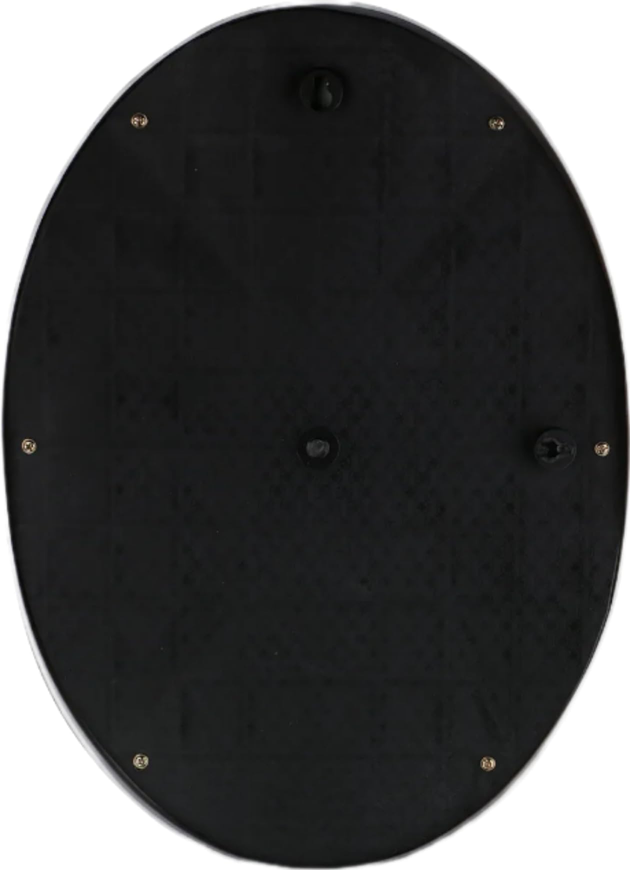 HOPE KART Plastic Mirror Wall Hanging for Bathroom Bedroom Dressing Table Makeup Beauty Mirror Washbasin Livingroom, 3mm (Oval, 10x13 (Frame Size) / 9x12 (Glass Size))