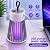 Bug Zapper, Indoor Outdoor Electric Mosquito Zapper, Silent Mosquito Trap, Fly Zapper Fly Trap Wasp Trap, Mosquito Repellent Portable Electric Fly Swatter for Bedroom Patio Camping Home