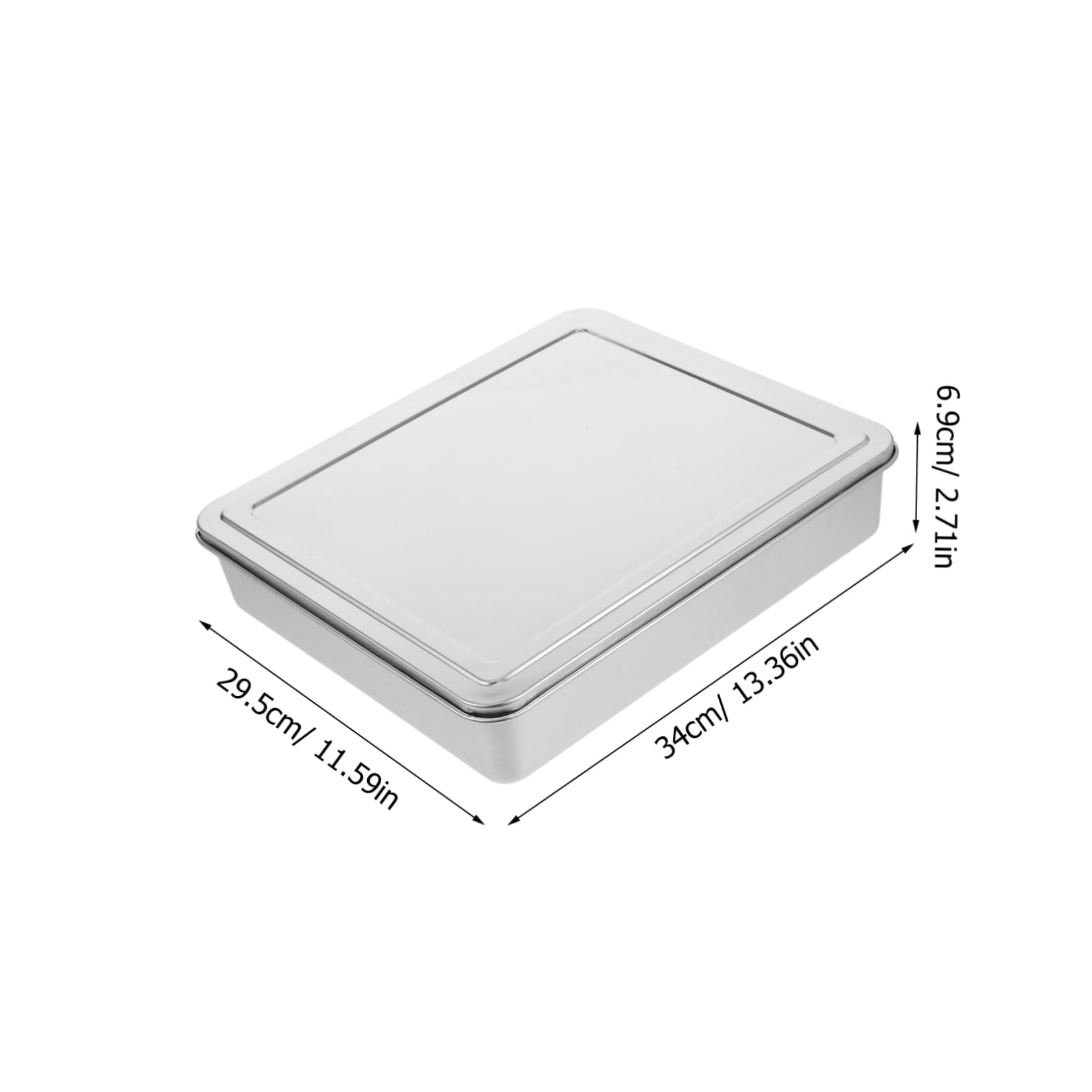 UKCOCO Moule à Pâtisserie avec Couvercle pour Gâteaux Brownies Lasagnes Antiadhésif Moyenne Usage Multifonctionnel