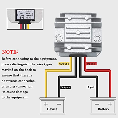 Image of DC 12V 24V to 5V 10A 50W Converter Step Down Regulator Power Adapter Module Transformer for Car Low Voltage Transformer