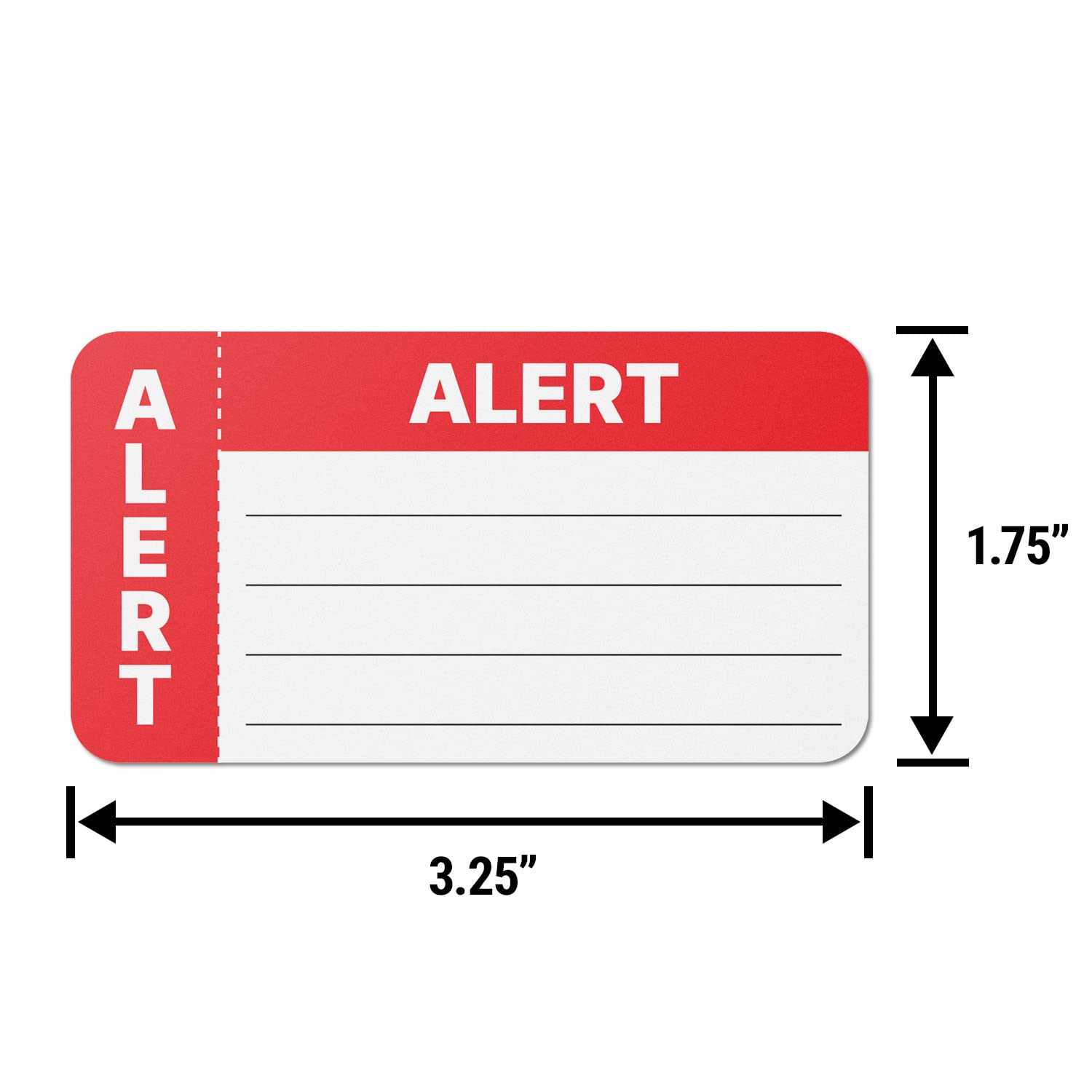 File Folder Labels Medical Alert - 300 Red Stickers 3.25x1.75 Inch For ...
