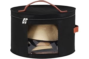 Hat Storage Box: Stackable Organizer for Round Brim Hats and Toys