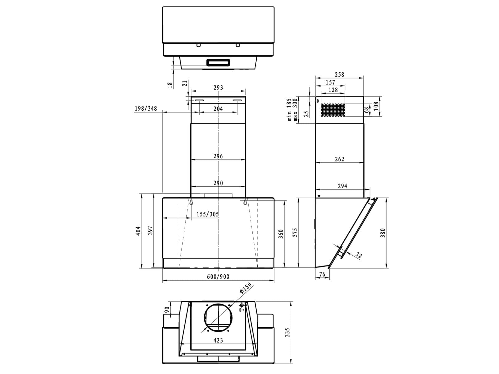 Gartraukis Cappa GORENJE WHI649EXGW