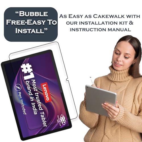Image of Tough Lee Tempered Glass Screen Guard Protector for Lenovo Tab M11-11 inch /For Lenovo Idea Tab 11 inch 2025 (Anti Scratch, FingerPrint, SmudgeProof) (with Easy Installation Kit) (Pack of 1)